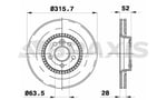 ON FREN DISK AYNASI HAVALI S60 II - 10>15 S80 II (124)  08>14 V60 I (155, 157) 10>15 V70 III (135)  10>15 XC70 II (136) 07>14  T3 / T4 / T5 / 2.0 T / T6 / D2 / D3 / D4 / D5 04 / 10 V60 T3 / T4 / T5 / 2.0 T / T6 / D2 / D3 /  FORD S-MAX 10>15 GALAXY 10