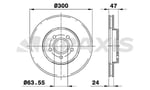 ON FREN DISK AYNASI MONDEO III 1.8 / 2.0 / 2.2 00>07 JAGUAR X TYPE 01>09 OLCU (300 X 24 X 5 BIJON) H
