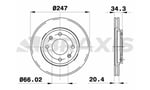 ON FREN DISK AYNASI P106 SAXO 1.1 / 1.3 / 1.4 / 1.4I / 1.5D / 1.6I 91> P206 P306 P206+ (T3E) P205 P309 AX ZX X