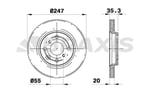 ON FREN DISK AYNASI P107 C1 1.0 1.4HDI TOYOTA AYGO (06 / 05 ) HAVA SOGUTMALI