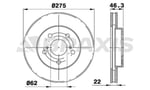 ON FREN DISKI (AYNASI) HAVALI TOYOTA AURIS COROLLA 2007-2012 (275X5)