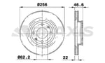 ON FREN DISKI AYNASI HYUNDAI ACCENT ERA 2006-2011 KIA RIO 2005-> I20 2007-> 256MM