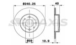 ON FREN DISKI FIAT 500 500C 07> TEMPRA TIPO PUNTO PANDA MAREA BRAVO 96> ALFA ROMEO 145 146 155 92> FORD KA 08>12