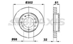 ON FREN DISKI FORD RANGER TKE 2.2-3.2 11> – MAZDA BT 50 2.2TDCI 12 />
