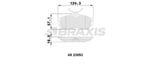 ON FREN FREN BALATASI NISSAN ALMERA 00-10 PRIMERA P11 96-01 (DUZ TIP)