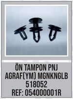 ÖN TAMPON PANJUR AGRAFI MEGANE KANGOO CLIO YM