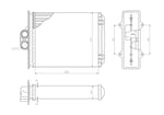 OPEL KALORİFER RADYATÖRÜ VECTRA B 16>18-20 