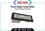 PLAKA LAMBASI MEGANE III FLUENCE SCENIC II CAPTUR LAGUNA II LATITUDE DUSTER LOGAN MCV II LODGY
