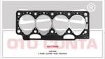 R.19 SİLİNDİR KAPAK CONTA EXPRES CLİO MEGANE 5 DELİK 2.00MM SÜPER KALİTE F8Q 620 622 722 730