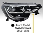 R.MEGANE IV 2017- FAR TOUCH MODEL SİYAH ÇERÇEVELİ MOTORLU SAĞ (LED+BALLAST) 260102686R
