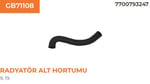 RADYATÖR ALT HORTUMU KLİMALI(RN19 1.4)