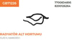 RADYATÖR ALT HORTUMU(R.KANGOO D 1.9)
