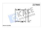 RADYATOR BMC 320 CNG CITY OTOBÜS AL/BRZ 900×846×60