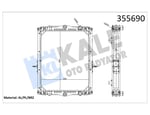 RADYATOR DAF DAF CF 65FA LF 55FA LF 55FAN LF 55FT - GNAF (X-SERISI) 2220L, 2221L, 2222L 01=> (MT) (ÇERÇEVELİ) 657×528×56