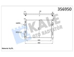 RADYATÖR FIAT ALBEA PALIO STRADA 1.2 16V 02=> (MT) (AC) [23MM] AL/MKNK