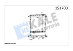 RADYATOR FORD TRUCKS CARGO 1830/2530/3230 ÇEKİCİ K AMYON 3 SIRA GB 705×692×54