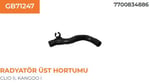 RADYATÖR HORTUMU ÜST KANGO 1.4-1.6
