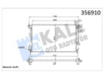 RADYATÖR OPEL VECTRA C 1.6 1.8 1.6/1.8 16V 02<08 - SAAB 9-3 1.8/2.0T 03<15 (MT) (AC/NAC) [23MM] AL/MKNK