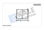 RADYATOR SCANIA SCANIA 4 SERİSİ 94D,94,114,124,144 ,164 C/G/L T94,T114,T124,T144 C/G/L 95=> (MT) (ÇERÇEVELİ) AL/BRZ 860×678×48