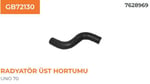 RADYATÖR ÜST HORTUMU FIAT UNO 1,4 7628969