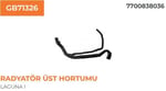 RADYATÖR ÜST HORTUMU RENAULT LAGUNA I 2,0 140 7700