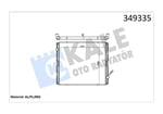 RADYATOR VOLVO TRUCKS VOLVO B12M-B12RH (OTOBÜS) 92 => (MT) (ÇERÇEVESİZ) AL/BRZ 876×808×48