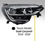 RENAULT MEGANE IV 2017- FAR TOUCH MODEL SİYAH ÇERÇEVELİ MOTORLU SAĞ VALEO 046921