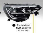 RENAULT MEGANE IV 2017- FAR TOUCH MODEL SİYAH ÇERÇEVELİ MANUEL SOL (LED+BALLAST) 260601571R