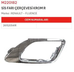 SİS FARI ÇERÇEVESİ KROM SAĞ FLUENCE
