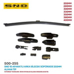SND 10 APARATLI ARKA SİLECEK SÜPÜRGESİ 255MM ALMAN TİP