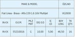 SUBAP GAYDI LINEA BRAVA ALFA 159 1.6 16V MTJ