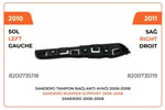 TAMPON AYAĞI SOL 06/08 DACİA SANDERO