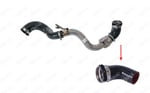 TURBO HORTUMU METAL BORU HARİÇ OK İLE GÖSTERİLEN KÜÇÜK HORTUM
