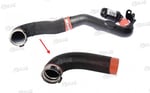 TURBO HORTUMU PLASTİK BORU HARİÇ OK İLE GÖSTERİLEN BÜYÜK HORTUM