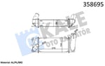 TURBO RADYATÖRÜ TOYOTA COROLLA 06=> AURIS 12=> 1.4 D-4D BRAZING 275×128×64 AL/BRZ