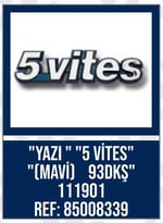 YAZI 5 VITES MAVI 93 DOGAN KARTAL SAHIN DKS