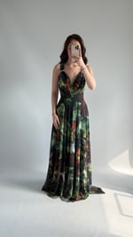 Adriana Çok Renkli Abiye Siyah