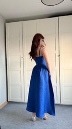 Alexandra Askılı Elbise Saks