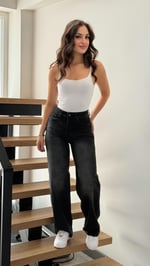 Alita Plazzo Pantolon Siyah