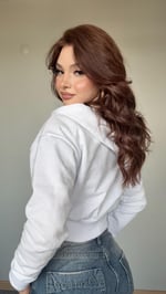 Alya Crop Hırka Beyaz