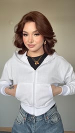 Alya Crop Hırka Beyaz