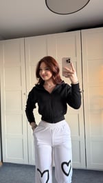 Alya Crop Hırka Siyah