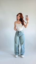 Baggy Balon Pantolon Açık Mavi