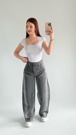 Baggy Balon Pantolon Füme