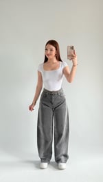 Baggy Balon Pantolon Füme