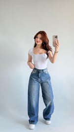 Baggy Balon Pantolon Koyu Mavi
