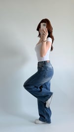 Baggy Balon Pantolon Koyu Mavi
