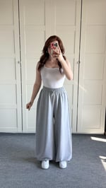 Baggy Bol Lastik Paça Eşofman Gri