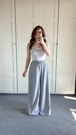 Baggy Bol Lastik Paça Eşofman Gri