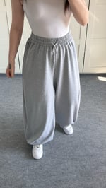 Baggy Bol Lastik Paça Eşofman Gri